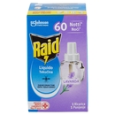 Raid Liquido Elettrico Antizanzare, Fragranza alla Lavanda, 60 Notti, 1 Ricarica 36 ml